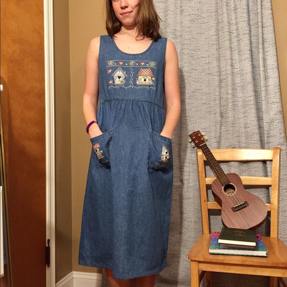 Denim Birdhouse Dress